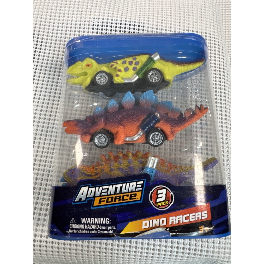 Adventure Force Dino Racers 3 Pack Dinosaur Toy Cars Kids 3+ Walmart Exclusive